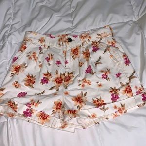 American Eagle Floral Jean Shorts